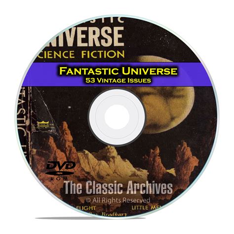 fantastic universe 53 vintage pulp magazine golden age science fiction dvd [ca c52] 7 95