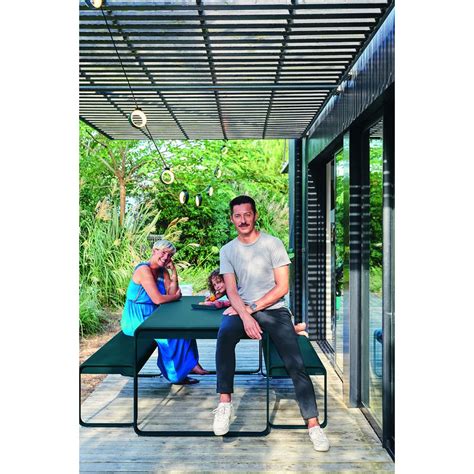 «mit der sitzschale nette können sie ihre gartenbank um eine komfortable rückenlehne erweitern.» sitzschale niehoff «nette sitzkissen für gartenbank» batyline grau». Lange Bank Bellevie ohne Rückenlehne von Fermob