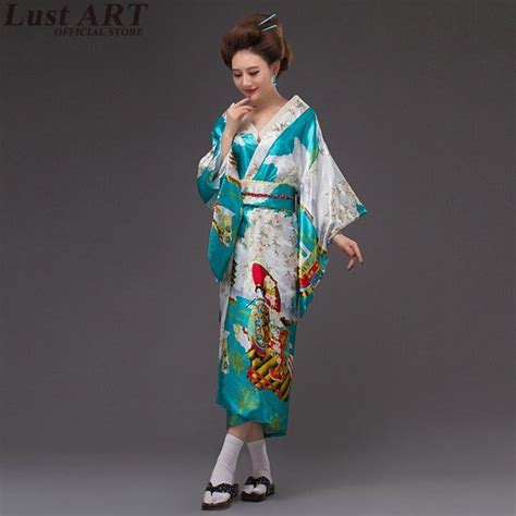 Japanese Kimono Traditional Dress Cosplay Female Yukata Women Haori Japan Geisha Costume Obi