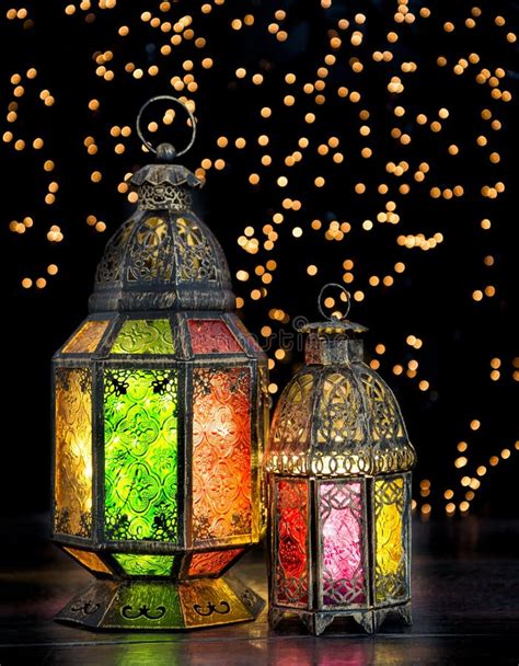 Oriental Light Lantern Holidays Decoration Ramadan Kareem Stock Image