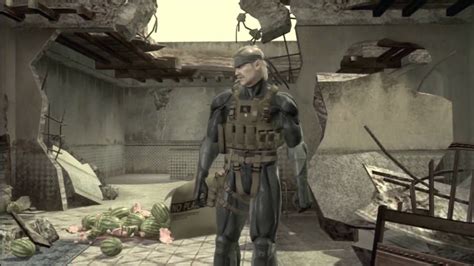 Metal Gear Solid 4 Old Snake Vs Gekko Youtube