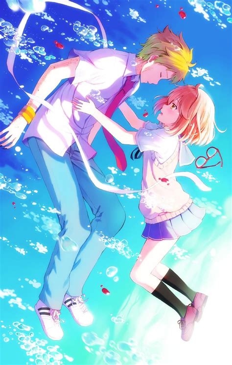 Kyoukai No Kanata All Anime Anime Manga Pusheen Cat Couple Cartoon
