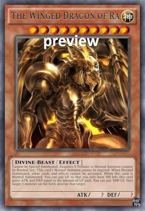 The Winged Dragon Of Ra Orica Custom Card Obelisk Tormentor Etsy