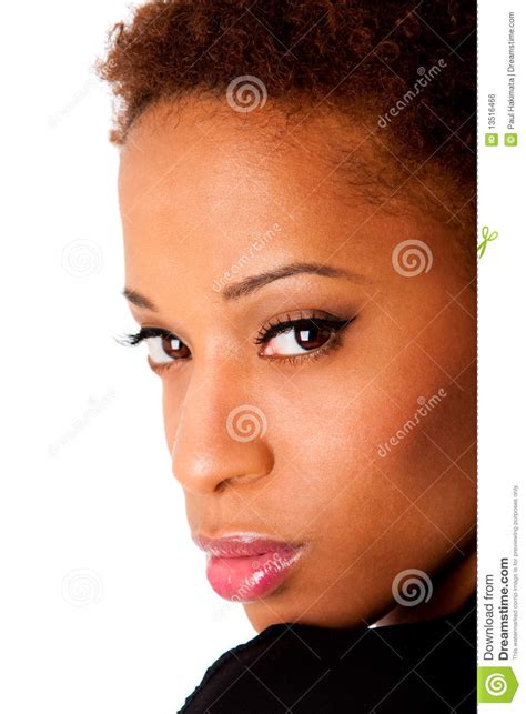 Face Of Beautiful African Woman Stock Photo Image Of