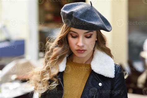 Beautiful Blonde Russian Woman In Urban Background 5165855 Stock Photo