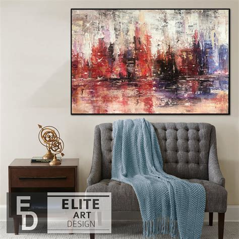 Large Original Wall Art Oil Paintings Wall Art On Canvas Etsy