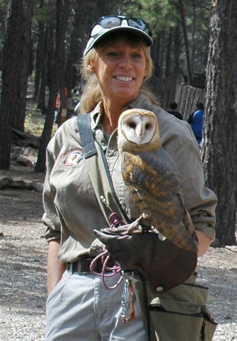 Susan Hamilton With A Barn Owl Lindsay Mckenna