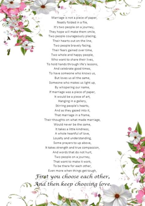 Wedding Poetry Print Digital Download Etsy Uk
