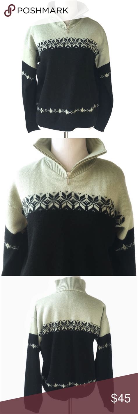 Meister Vintage Wool Blend Ski Sweater Ski Sweater Vintage Wool
