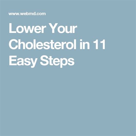 Lower Your Cholesterol In 11 Easy Steps Lower Cholesterol Naturally