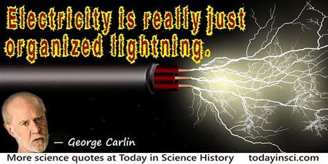 George Carlin Quote Electricity Large Image 800 X 400 Px
