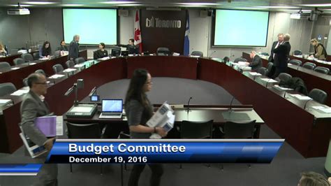 Budget Committee December 19 2016 Youtube