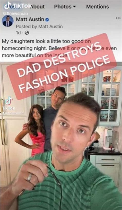 dad goes viral on tiktok for defending daughters homecoming dresses abc news