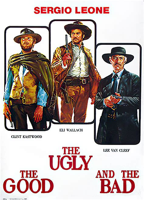 The Good The Bad And The Ugly Movie Poster Clint Eastwood Lee Von Cleef Ebg