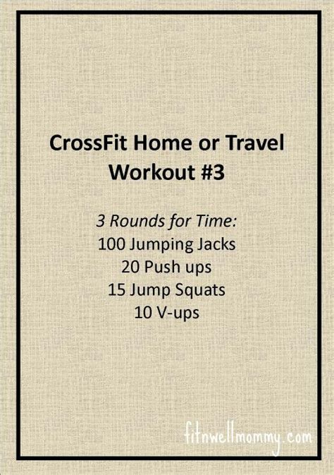 Crossfit Workouts At Home Home Workout Men Crossfit Training Wod