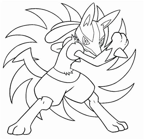 Mega Evolution Lucario Coloring Page You Can Use These Free Mega