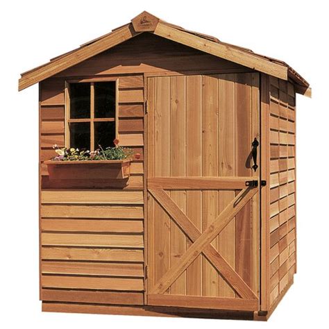 Cedarshed 8 Ft X 12 Ft Gardener Gable Cedar Wood Storage Shed In The