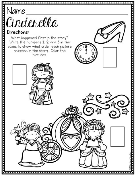 Cinderella Story Elements And Story Retelling Worksheets Pack The