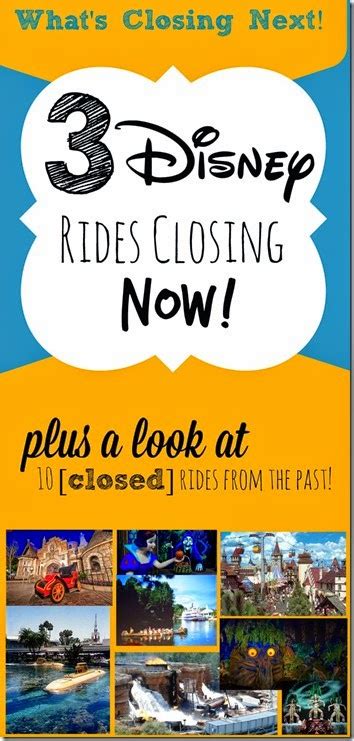 Disney World Rides Closing Permanently This Fall Plus 10 Closed