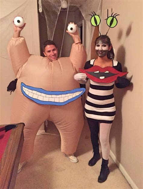 Aaahh Real Monsters Krumm And Oblina Cool Halloween Costumes Couples Costumes Couple