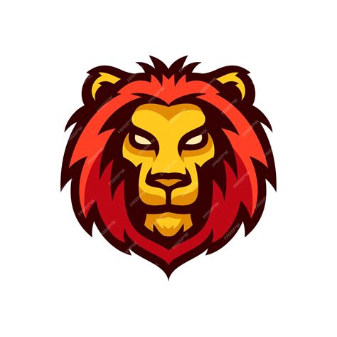 Premium Vector Lion Head Logo Mascot Template Vector Illustration
