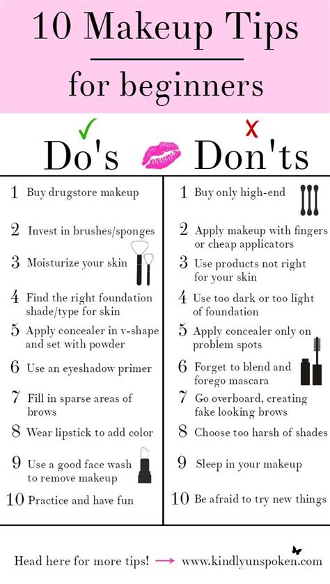 Makeup And Beauty 10 Makeup Tips For Beginners Dos And Donts
