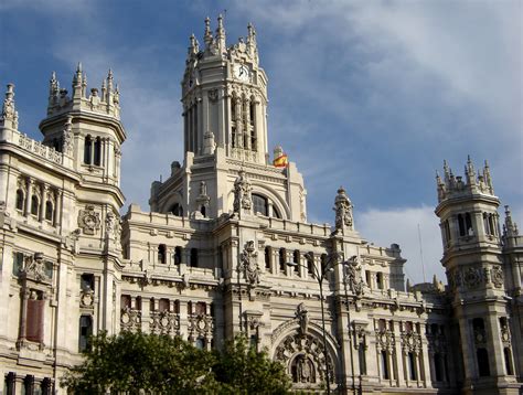 Communications Palace In Madrid Spain Wallpaper And