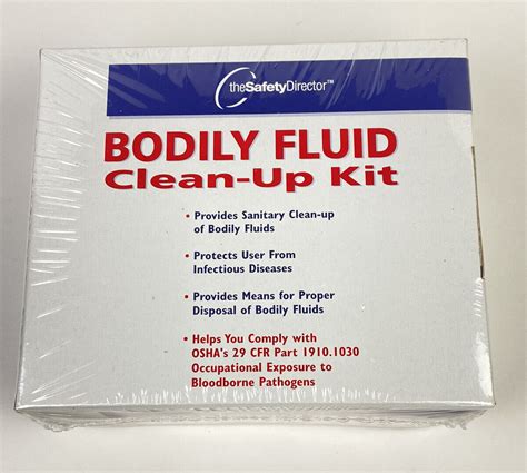 The Safety Director Bodily Fluid Sanitary Cleanup Kit 15654l5 For