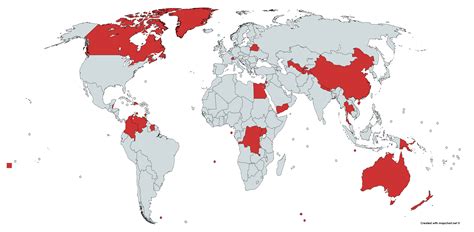 What Do The Red Countries And Territories Have In Common R