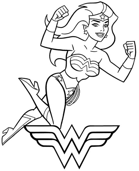 Wonderwoman Coloring Pages