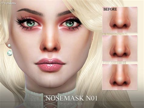 Pralinesims Nosemask N01 Face Contouring Sims 4 Sims