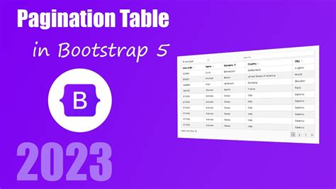 How To Create Pagination Table In Bootstrap Using Datatables Js YouTube