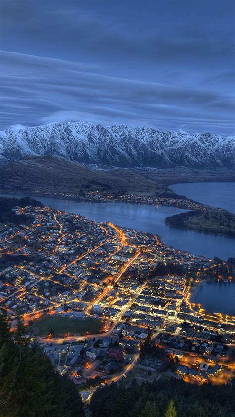 Queenstown And Lake Wakatipu Aerial View Backiee