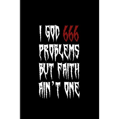 I God 666 Problems But Faith Aint One Creepy Satan 2020 Planner