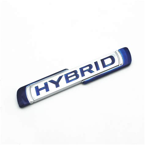 Car Hybrid Logo Metal Sticker Ubicaciondepersonascdmxgobmx