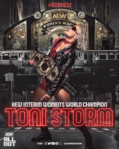 Toni Storm Crowned The Aew Interim Womens World Champion At All Out
