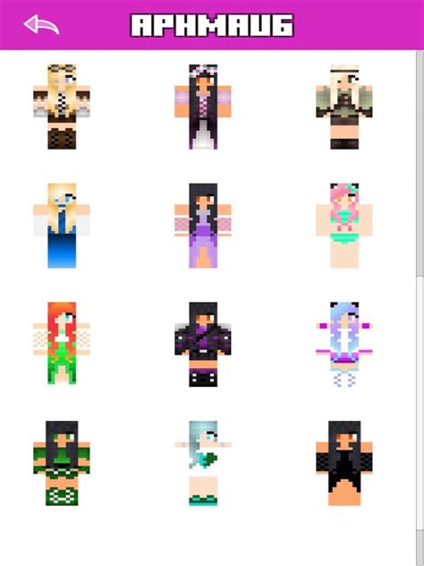 Aphmau Skins Free For Minecraft Pe Pocket Edition With New Baby Mc Diaries Skin Capes