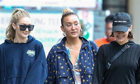 bella and gigi hadid get in some sister bonding in nyc daily mail online
