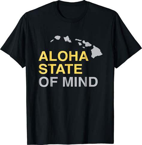 Amazon Com Aloha State Of Mind Hawaii Tshirt Clothing
