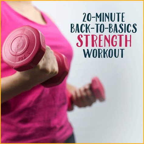 Back To Basics Total Body Workout Get Healthy U
