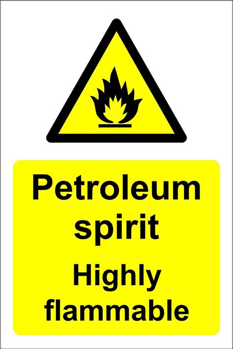 KPCM Petroleum Spirit Highly Flammable Made In The UK