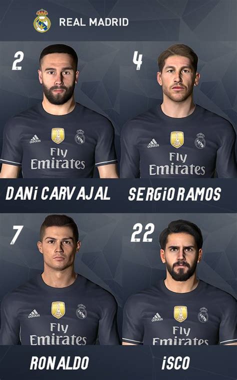 Real Madrid Caras Pes 2017 Pc By Shenawy