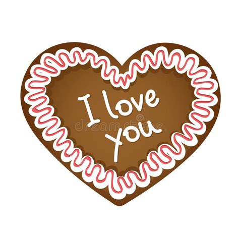 I Love You Red Lettering Text With Red Heart Stock Vector