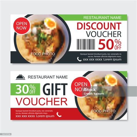 Discount T Voucher Asian Food Template Design Noodles Set Use For