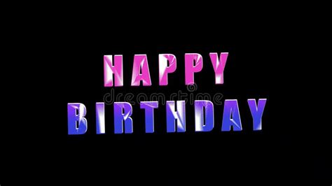 Happy Birthday Animation Celebration Stock Video Video Of Card