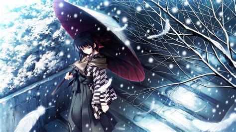 Anime Snow Wallpapers Top Free Anime Snow Backgrounds Wallpaperaccess