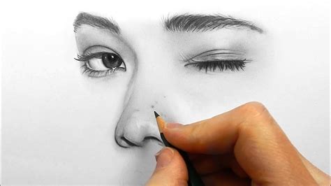 Timelapse Drawing Shading And Blending A Face With Faber Castell