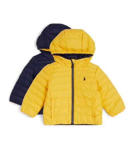 Ralph Lauren Kids Multi Reversible Puffer Jacket 9 18 Months Harrods Uk