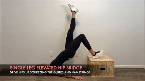 Single Leg Elevated Hip Bridge Youtube