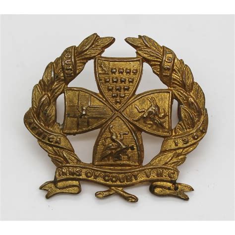 Inns Of Court Volunteer Rifle Corps Cap Badge